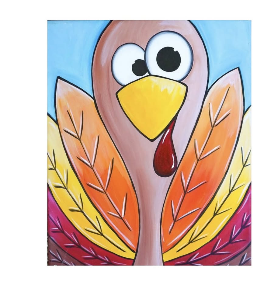 Kids Paint Night & Dinner Tommy The Turkey